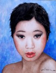 Portrait d'une jeune asiatique